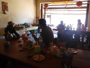 Lunch; our last proper meal before setting off to the land where shops forgot